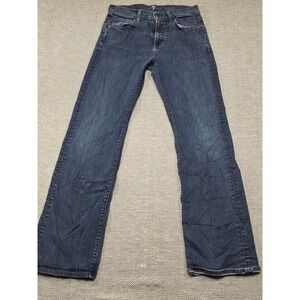7 For All Mankind Austyn‎ Relaxed Straight Leg Jeans Dark Wash Mens 29 Made USA